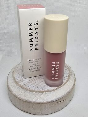 Summer Fridays Dream Lip Oil — Rose Bud Pink